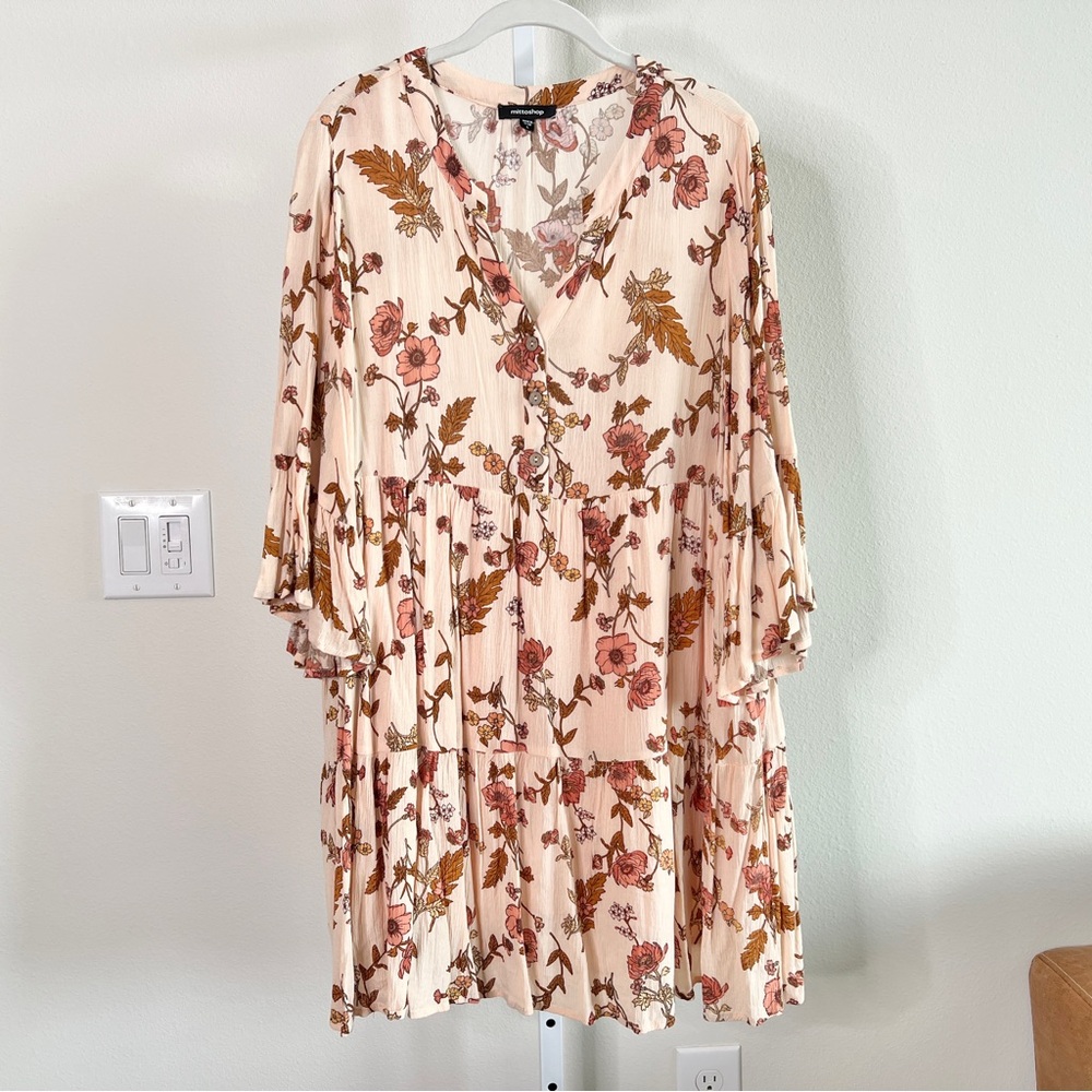 Mittoshop Blush Ruffled Sleeve Dress - Picture 3 of 5